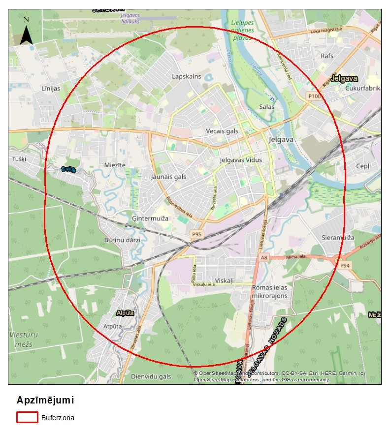 Jelgavas buferoznu karte