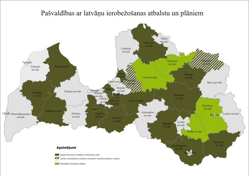 Pašvaldības ar latvāņu ierobežošanas atbalstu un plāniem 