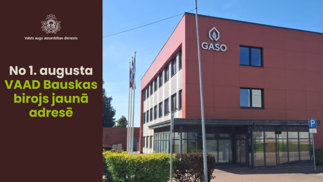 Ēka, kurā atrodas jaunais Bauskas birojs no ārpuses