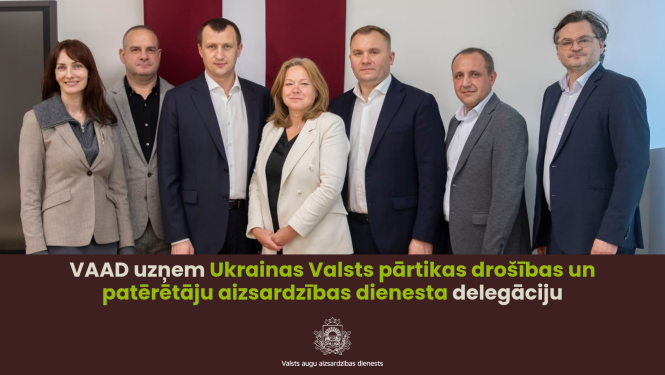 Ukrainas delegācijas un VAAD pārstāvju kopfoto.