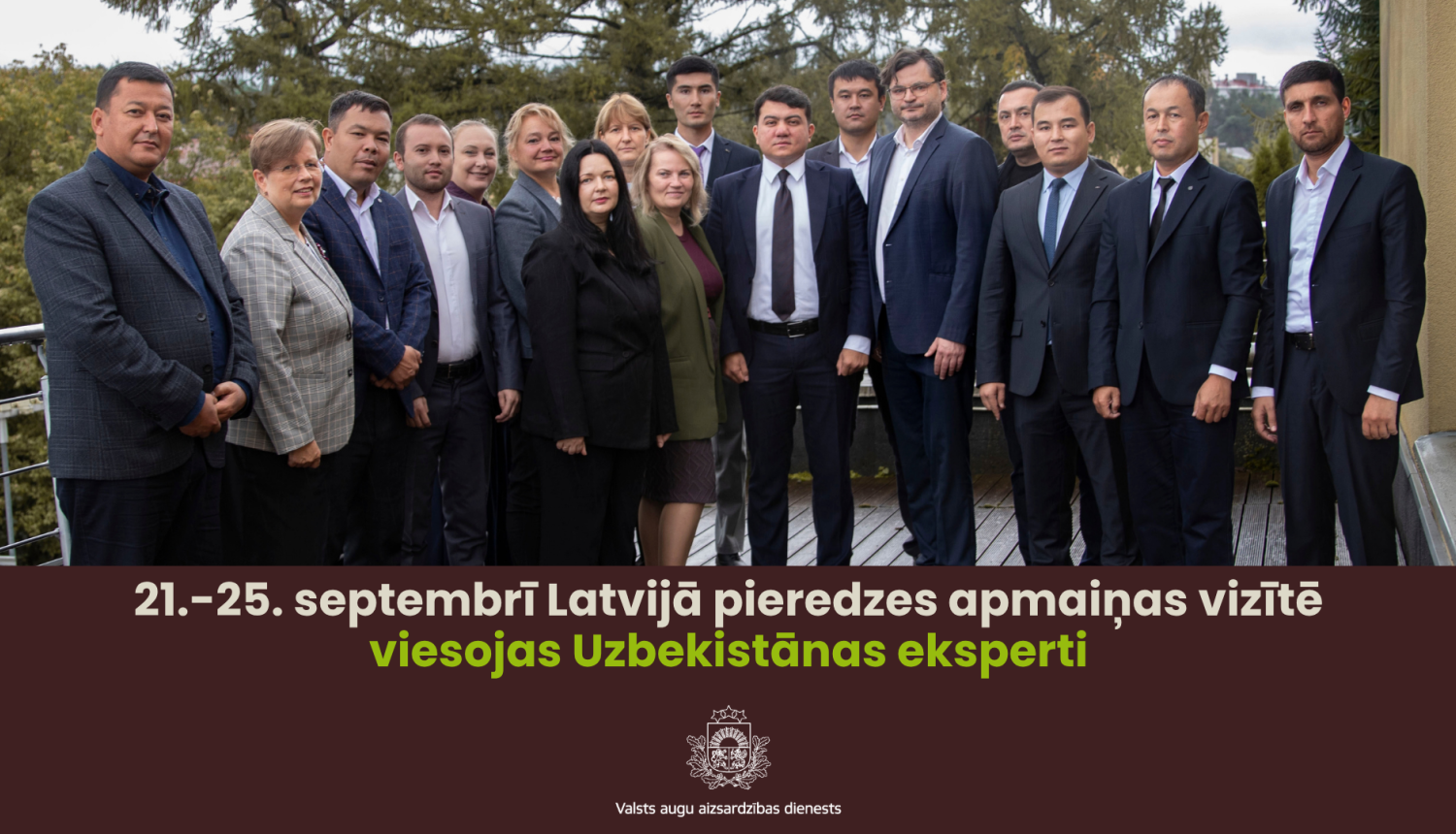 Uzbekistānas un Latvijas ekspertu kopbilde vizītes noslēgumā Latvijā