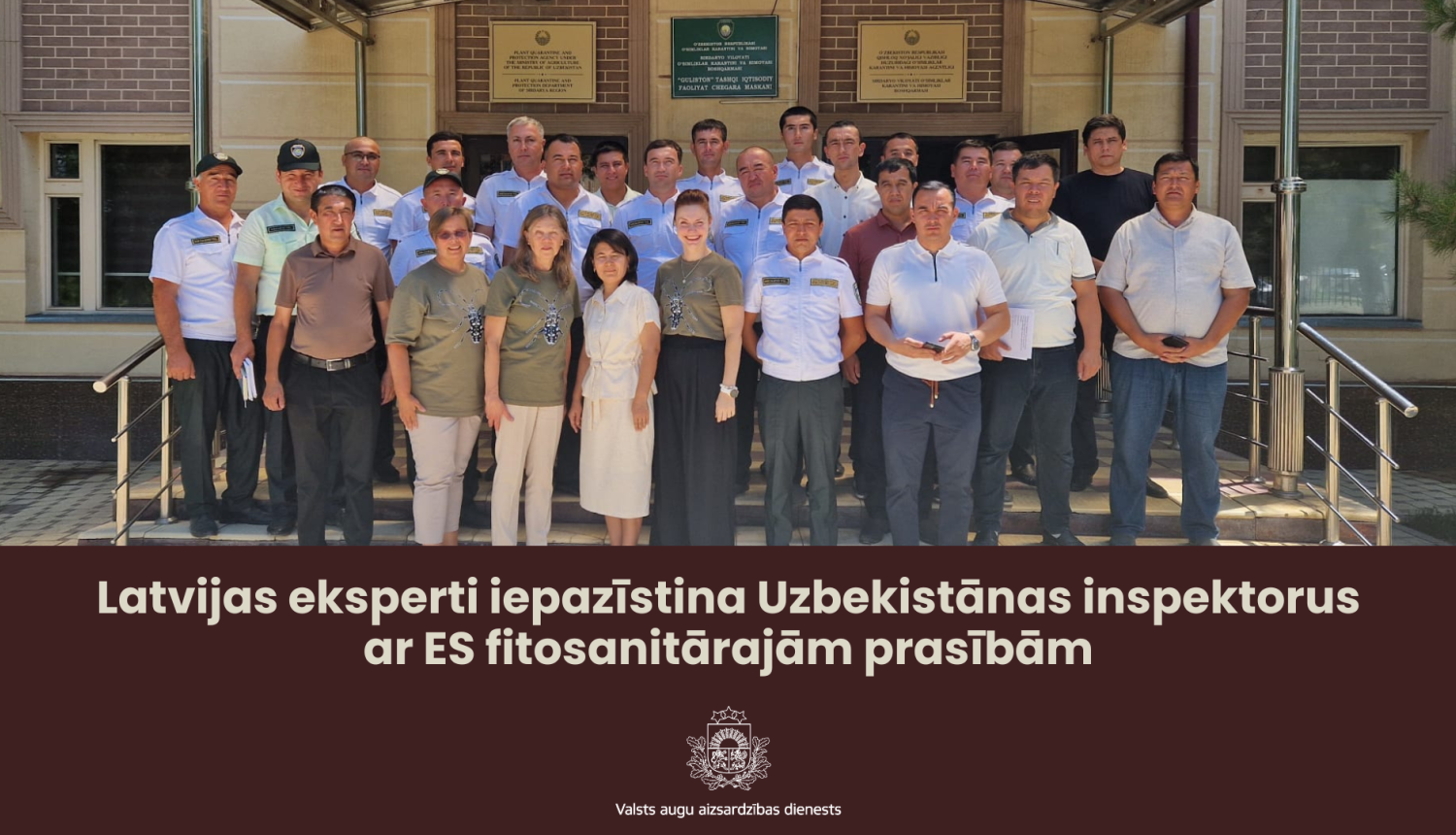 Latvijas eksperti un Uzbekistānas inspektori pie Uzbekistānas augu aizsardzības dienesta