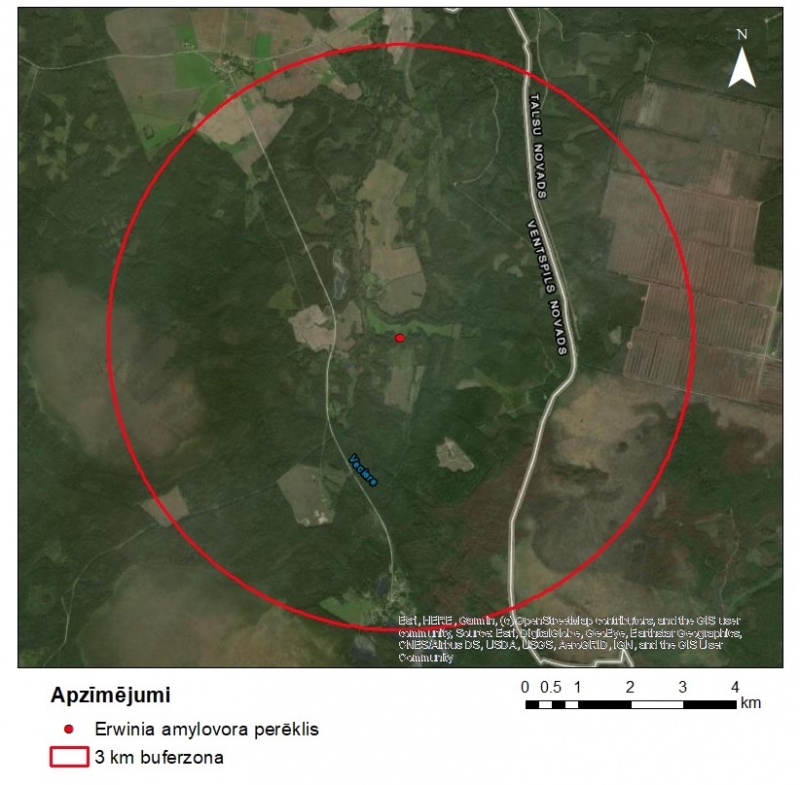 Ventspils novada 3 km buferzona
