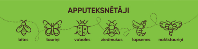 dažādu apputeksnētāju zīmējumi