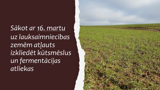 Kolāžas attēls - ziemāju lauks un virsraksta teksts 