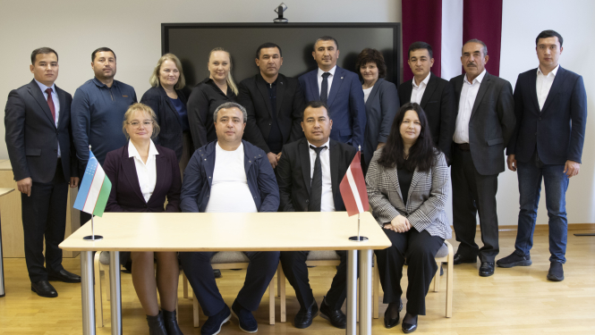 Uzbekistānas delegācijas vizītes noslēgums, kopīgais foto