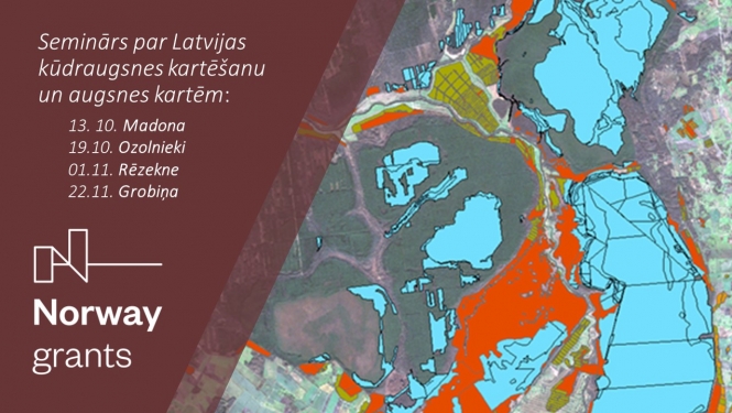 Teksts par semināru un kartes attēls kā vizualizācija