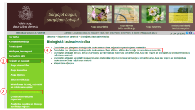 Bioloģiskajiem lauksaimniekiem - ar 6. februāri sākusies individuālo atļauju izsniegšana!