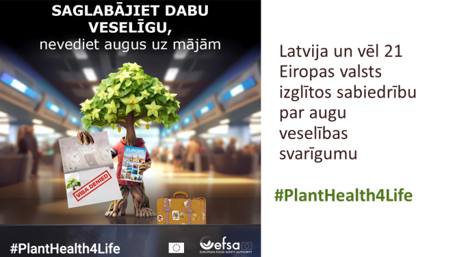 kampaņas plakāts un virsraksts