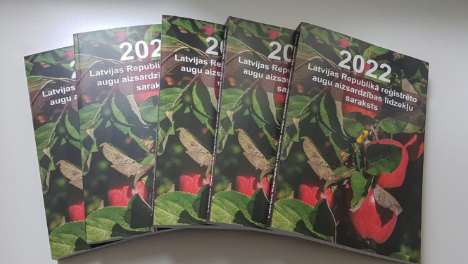 Grāmatas "Latvijas Republikā reģistrēto augu aizsardzības līdzekļu saraksts 2022"