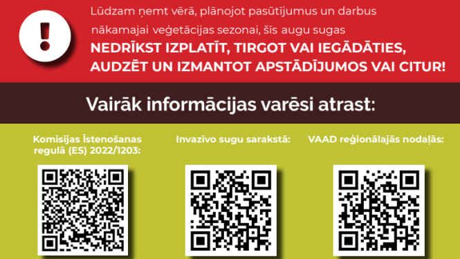Tekstuāls fragmnets no informatīvās lapas
