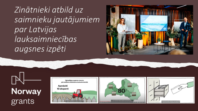 ziņas nosaukuma teksts un attēli no konferences