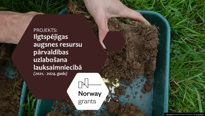 Norvēģu granta projekta nosaukuma vizualizācija