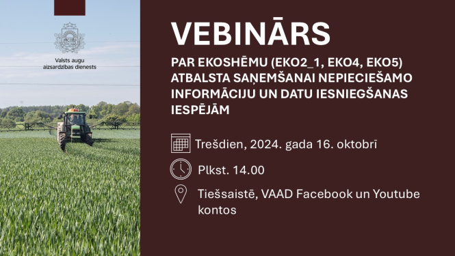 Attēls - Smidzinātājs uz lauka un ziņas teksts