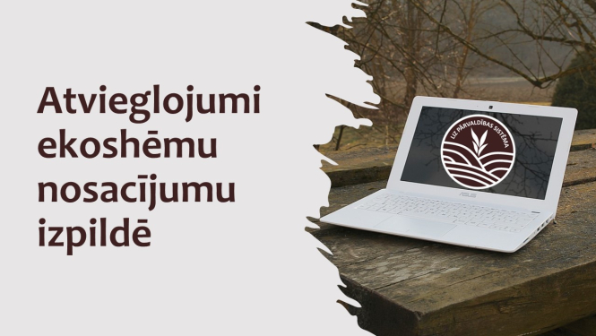 virsraksta teksts, portatīvā datora foto, rudenīgs fons 