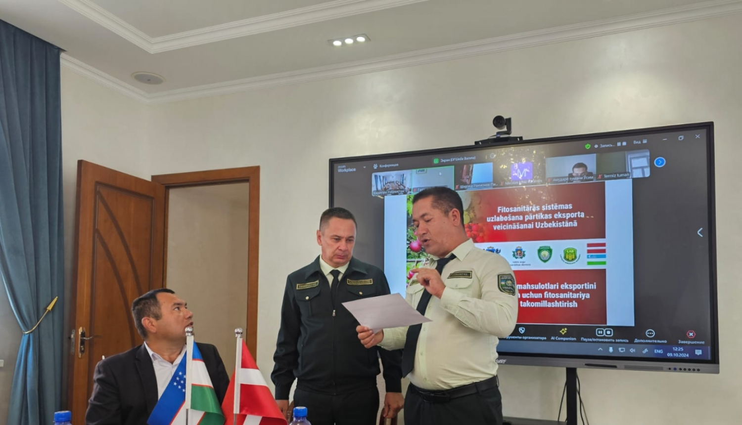 Latvijas Republikas Ārlietu ministrijas projekta “Fitosanitārās sistēmas uzlabošana pārtikas eksporta veicināšanai Uzbekistānā” aktivitātes