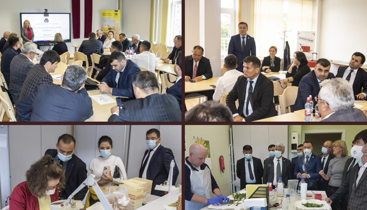 Bilžu kolāža no vizītes 